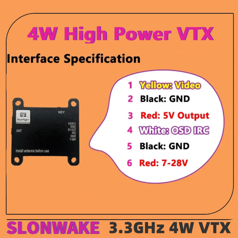 SLONWAKE FPV 3.3G 16CH 4000mW  - Fpv Drone Frame บทวิจารณ์และราคา