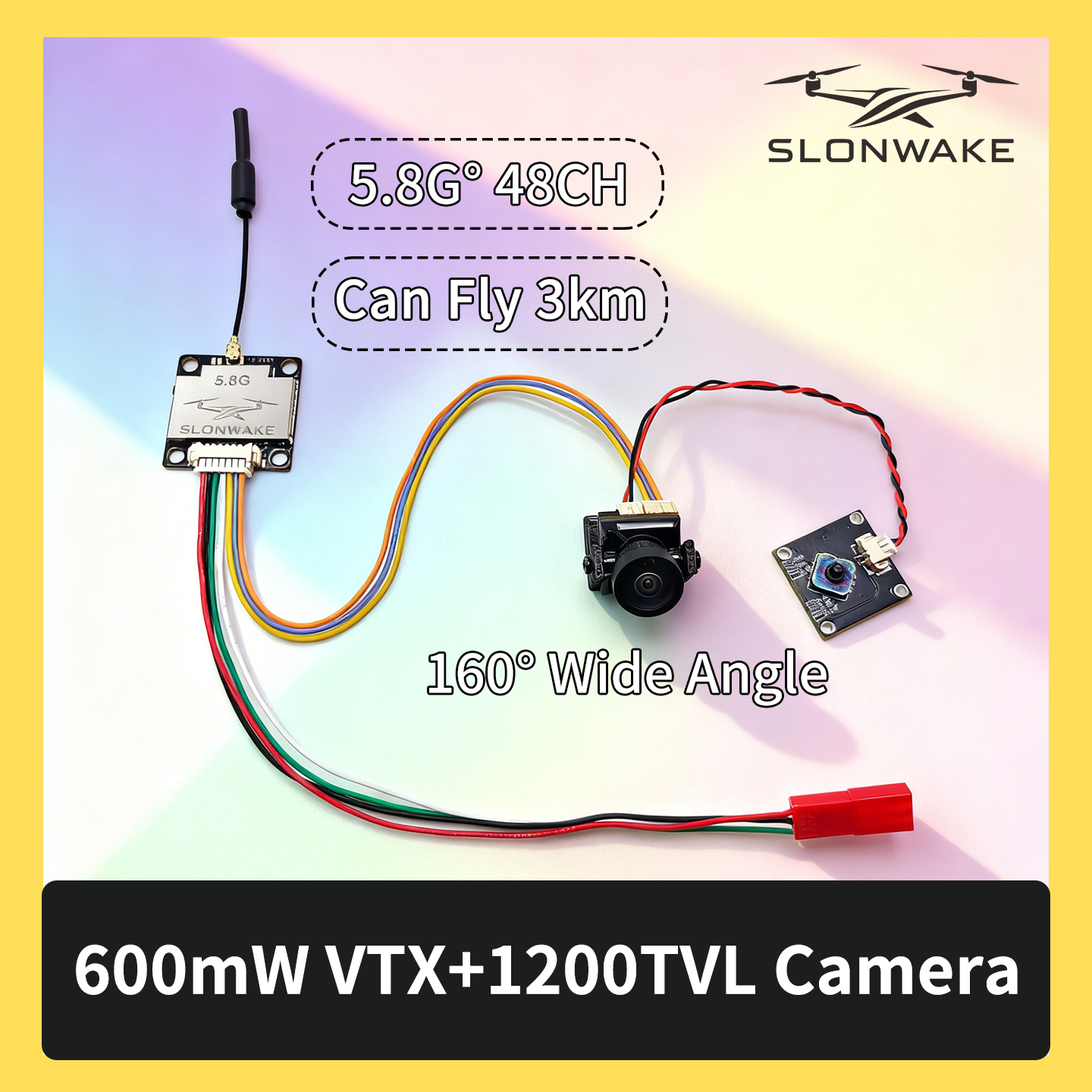 SLONWAKE 5.8G 600mW 7-24V FPV  - Fpv Drone Camera บทวิจารณ์และราคา