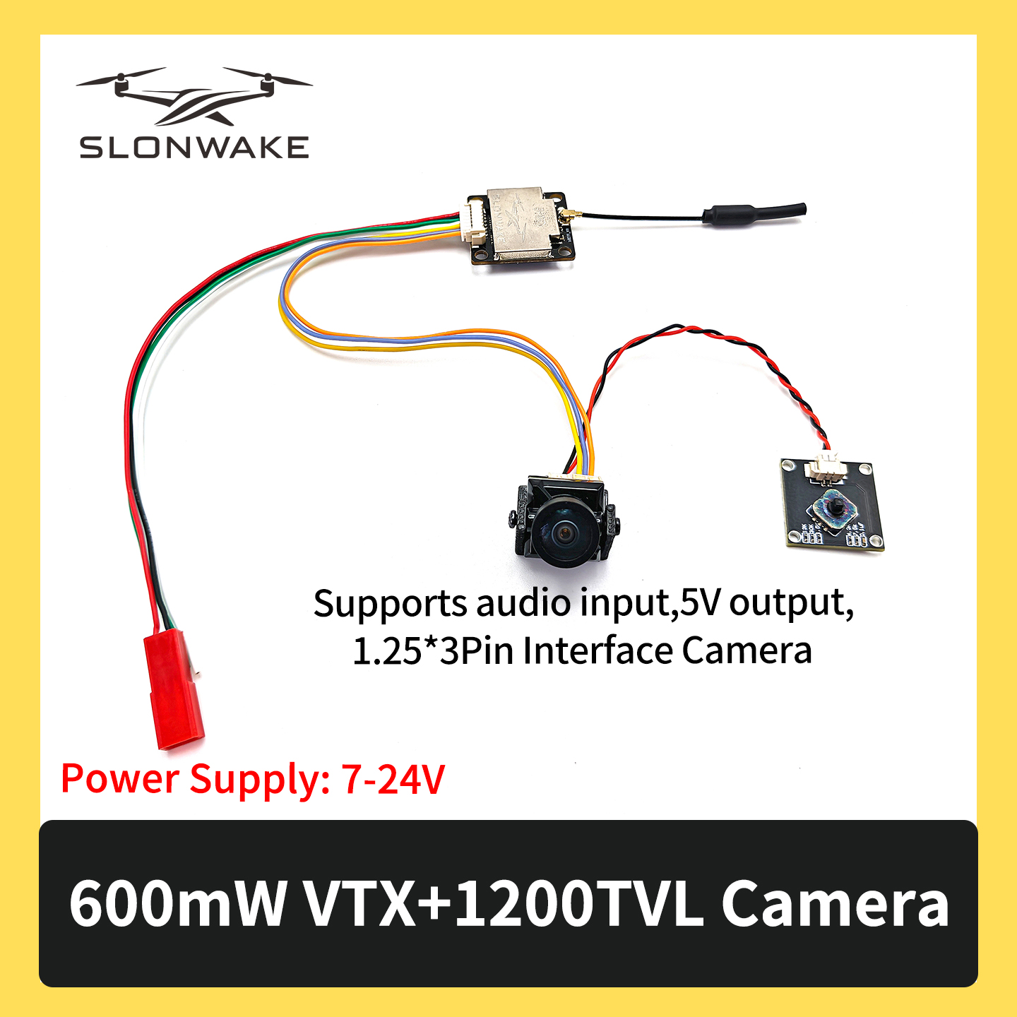 SLONWAKE 5.8G 600mW 7-24V FPV  - Fpv Drone Camera บทวิจารณ์และราคา
