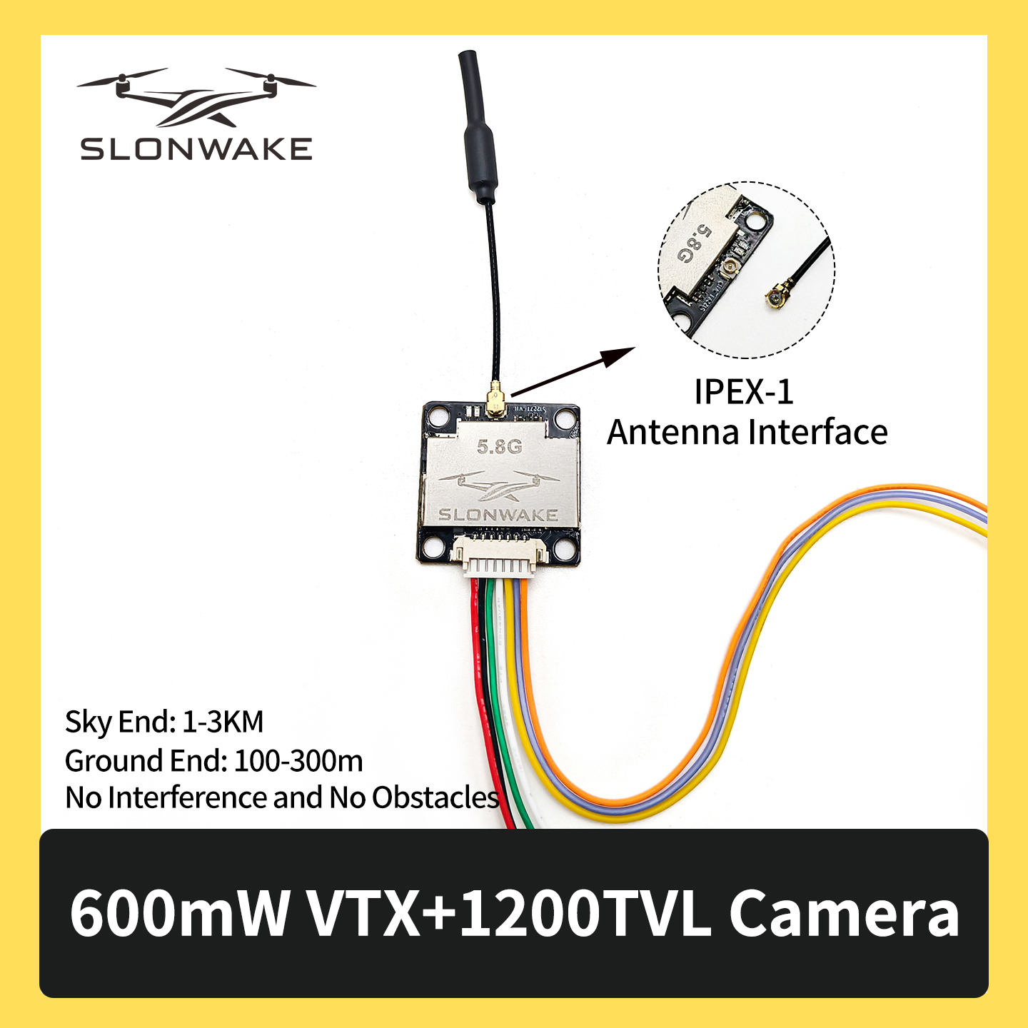 SLONWAKE 5.8G 600mW 7-24V FPV  - Fpv Drone Camera บทวิจารณ์และราคา