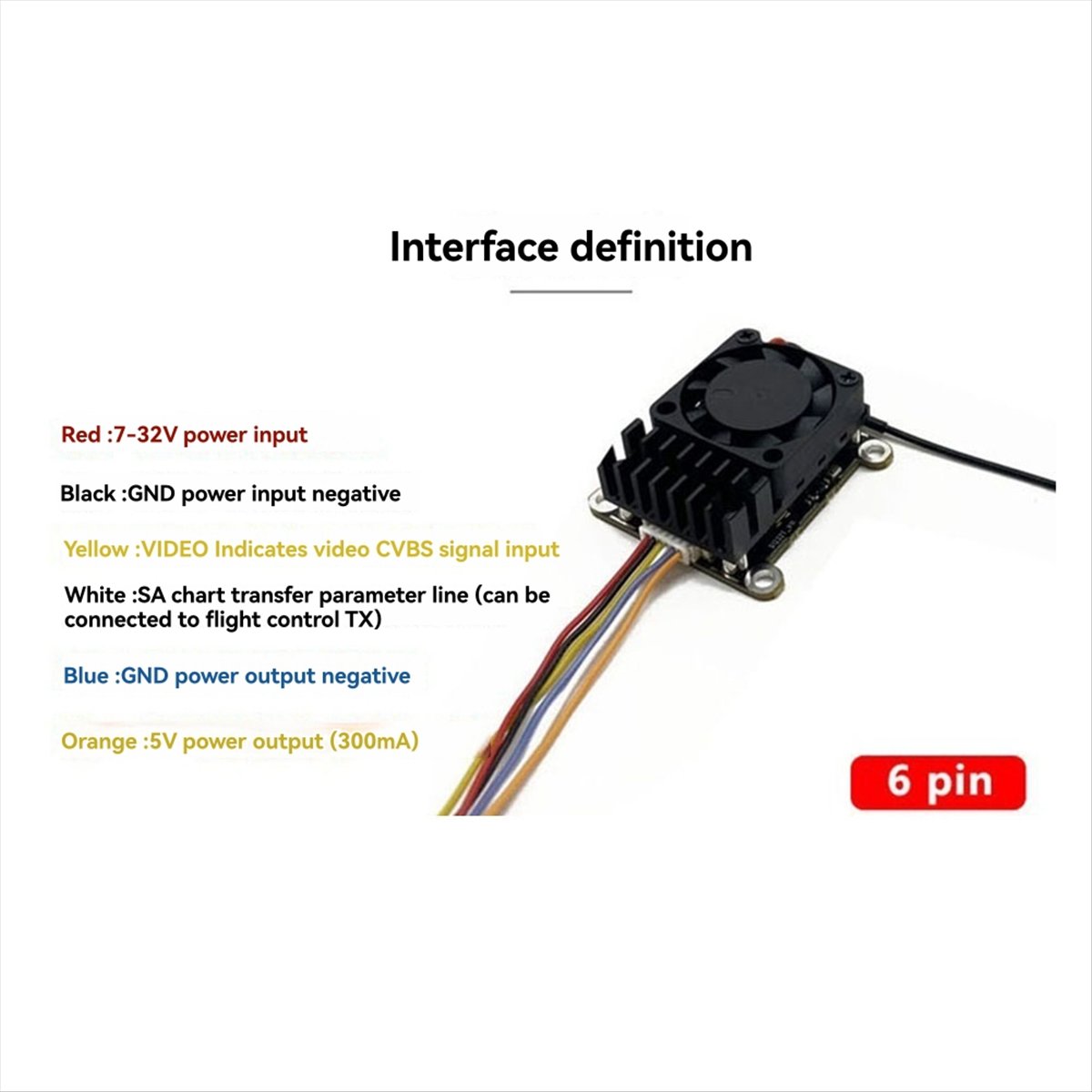5.8G 2W VTX 2000mW FPV Video T - Fpv Drone Vtx บทวิจารณ์และราคา
