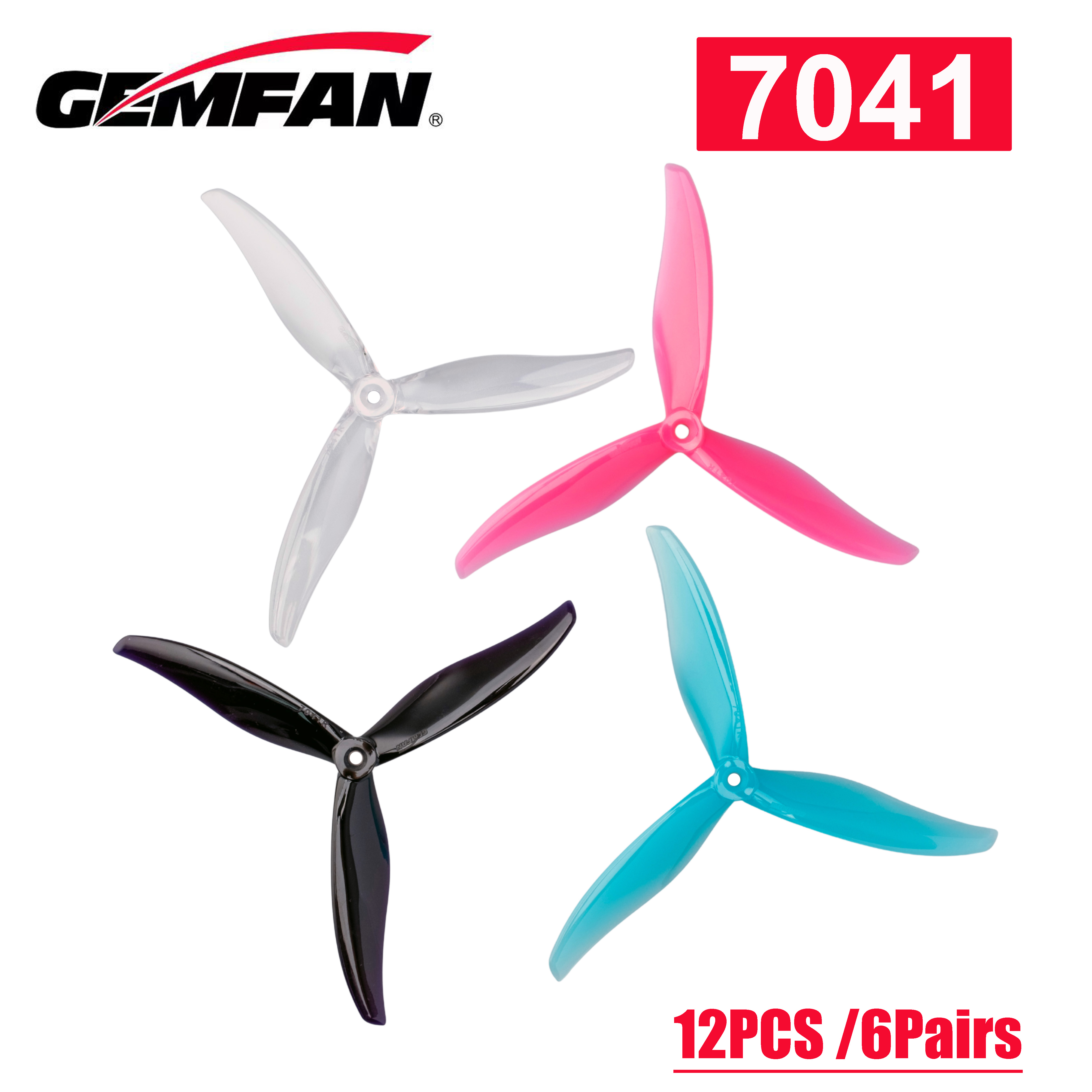 NEW12PCS /6Pairs Gemfan Flash  - Fpv Drone Motor บทวิจารณ์และราคา