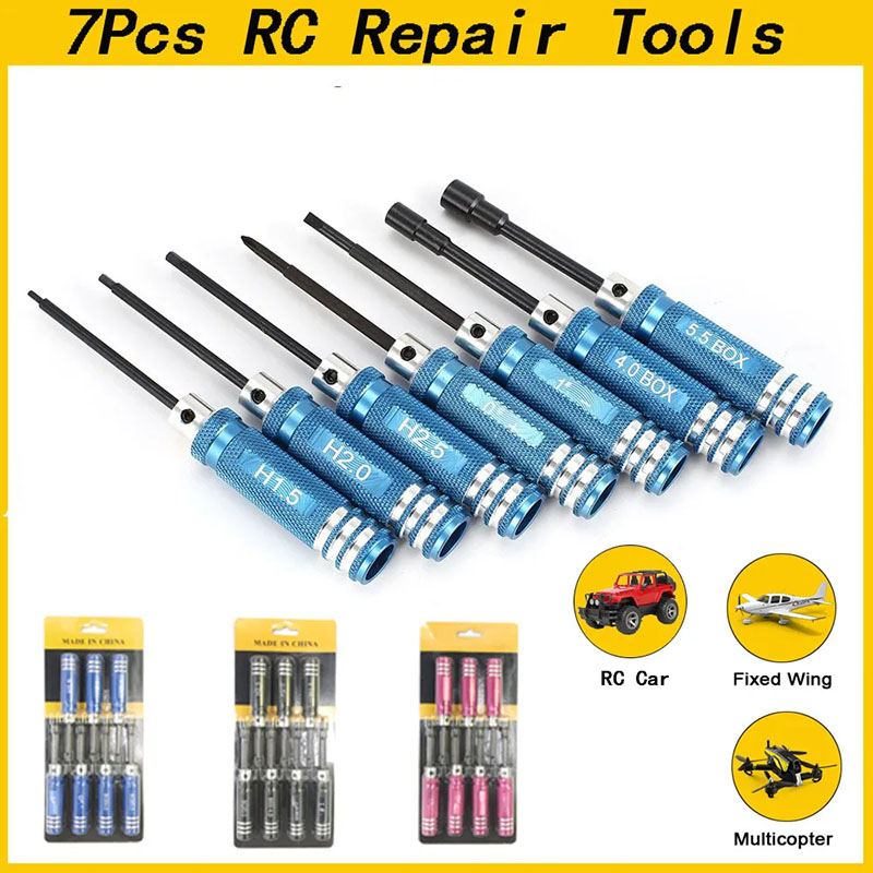 7Pcs 1.5 2.0 2.5mm RC Hex Driv - Fpv Drone Tool Kit บทวิจารณ์และราคา