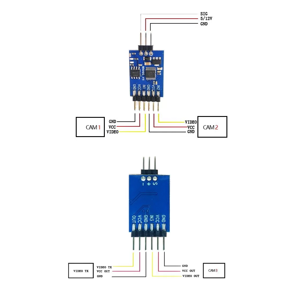 5.8G 3 Channel Video Switcher  - Fpv Drone Camera บทวิจารณ์และราคา