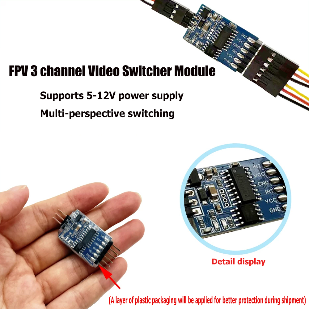 5.8G 3 Channel Video Switcher  - Fpv Drone Camera บทวิจารณ์และราคา