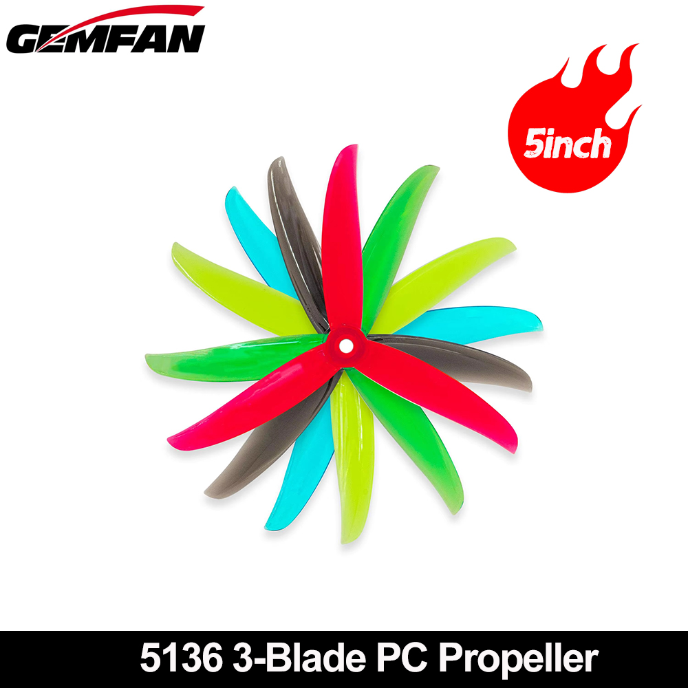 Gemfan VANOVER 5136 3 Blade PC - Fpv Drone Quadcopter บทวิจารณ์และราคา