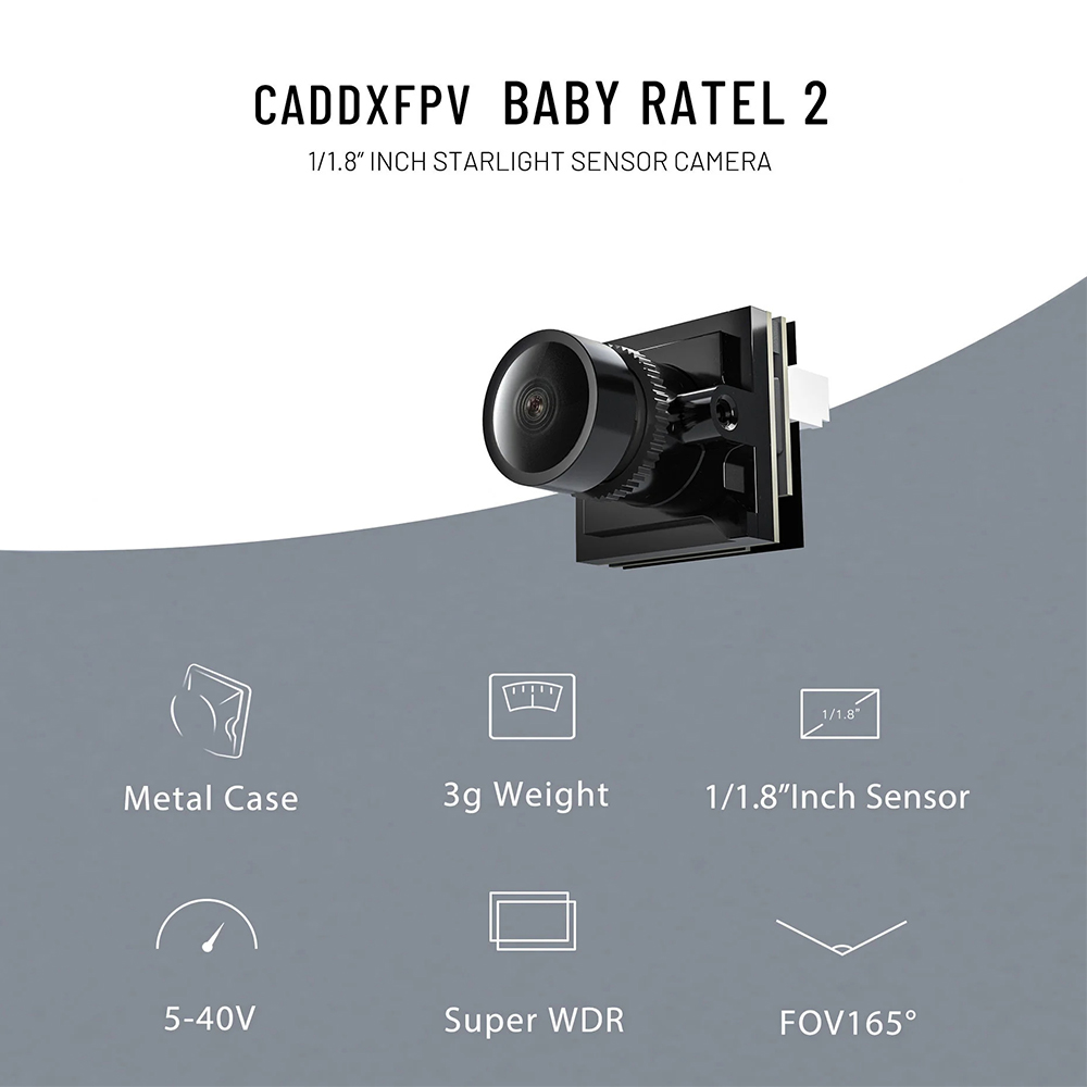 CADDX Micro FPV Camera Ratel 2 - Fpv Drone Camera บทวิจารณ์และราคา