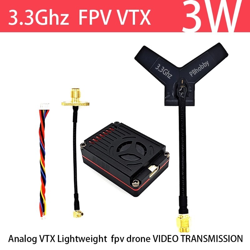 3.3GHz FPV VTX/VRX  3W Analog  - Fpv Drone Vtx บทวิจารณ์และราคา