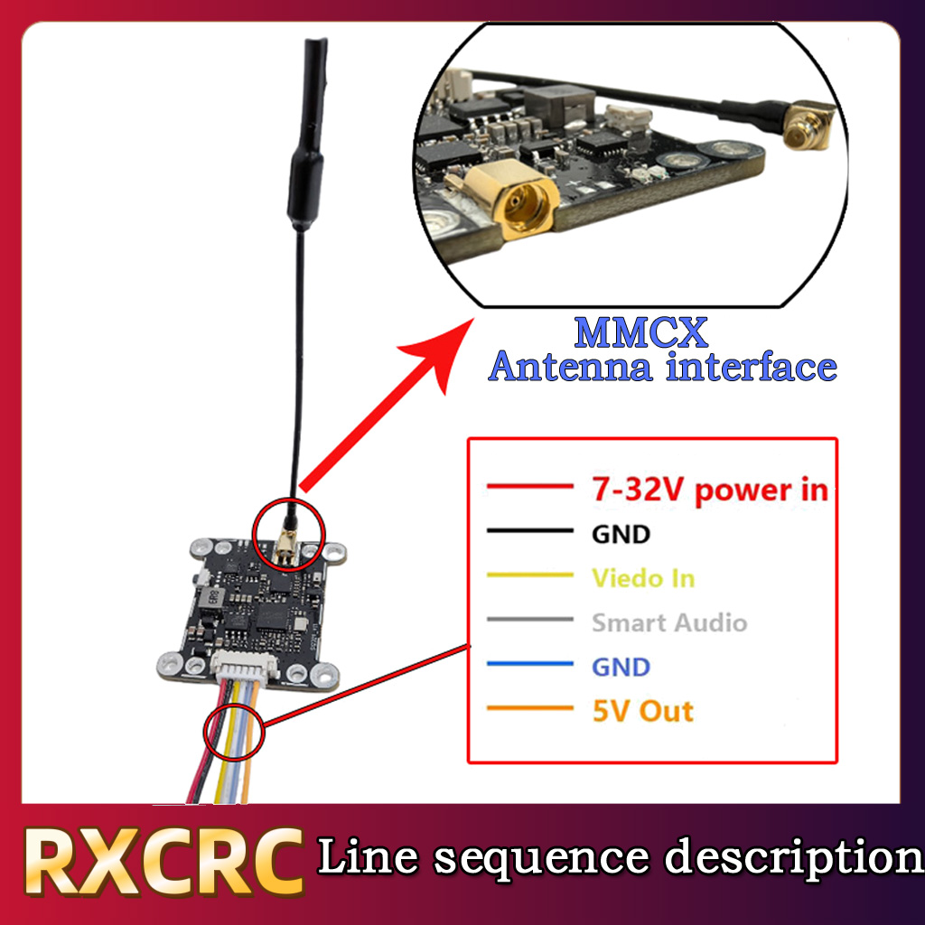 RXCRC 5.8G Module 48CH 1.6W VT - Fpv Drone Camera บทวิจารณ์และราคา