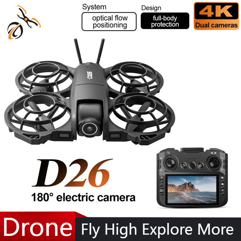 D26 Drone 4K Aerial HD 180° Ca - Fpv Drone Charger บทวิจารณ์และราคา