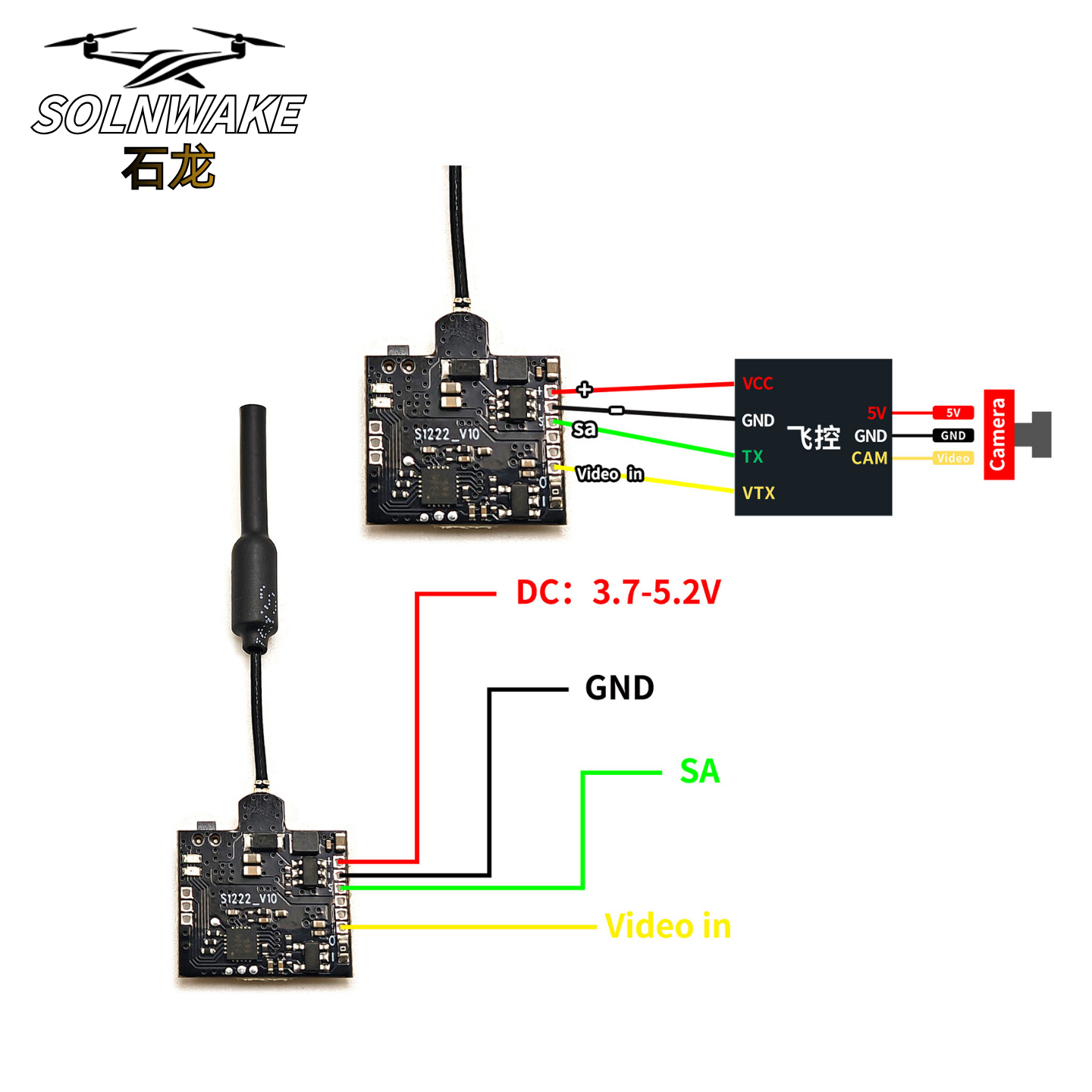 SLONWAKE Nano 5.8G 48CH 200mW  - Fpv Drone Frame บทวิจารณ์และราคา