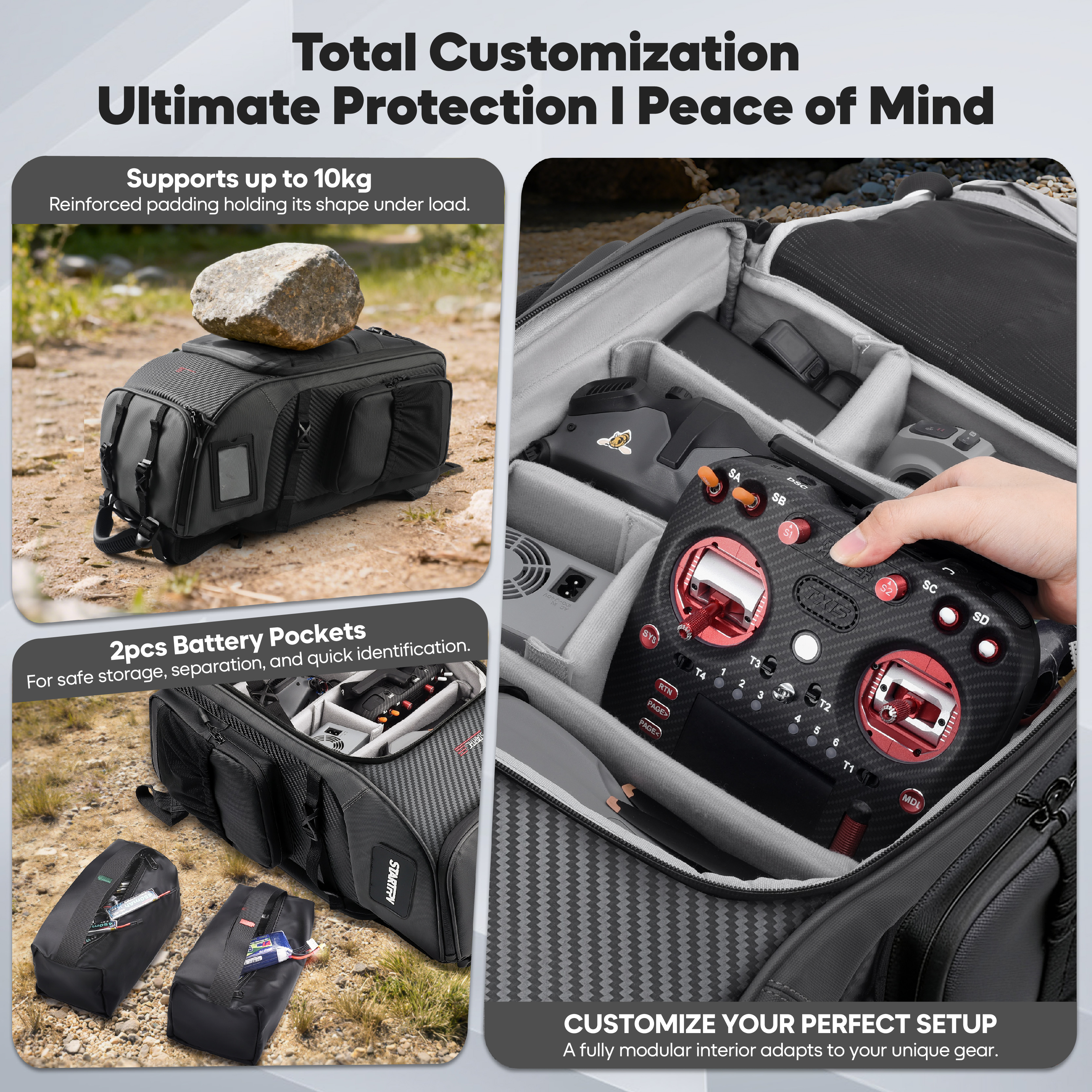 FPV Drone Backpack 40L Profess - Fpv Drone Bag บทวิจารณ์และราคา