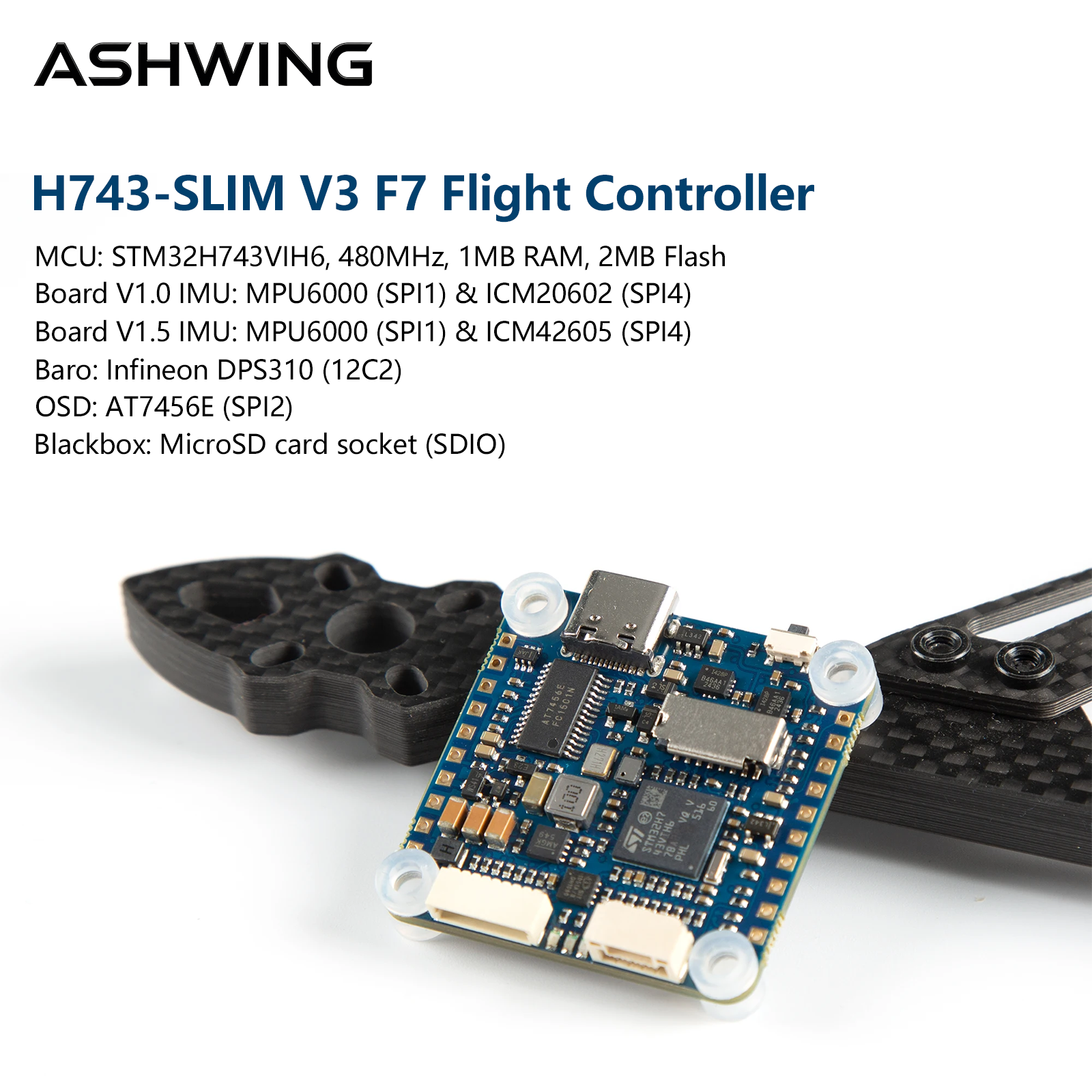 H743-SLIM V3 Flight Controller - Fpv Drone Flight Controller บทวิจารณ์และราคา