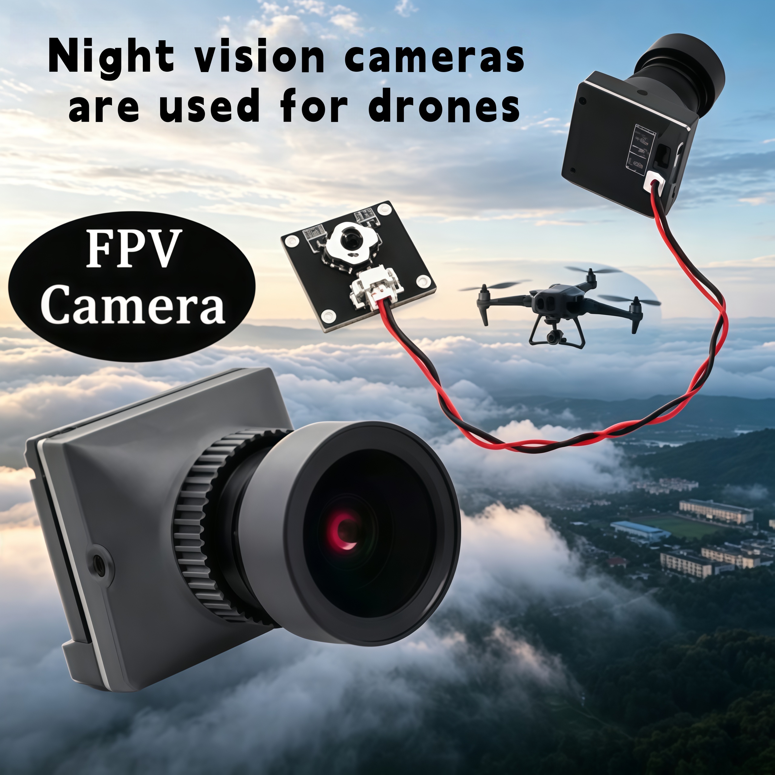 1500TVL HD CADDX Snail FPV Cam - Fpv Drone Camera บทวิจารณ์และราคา