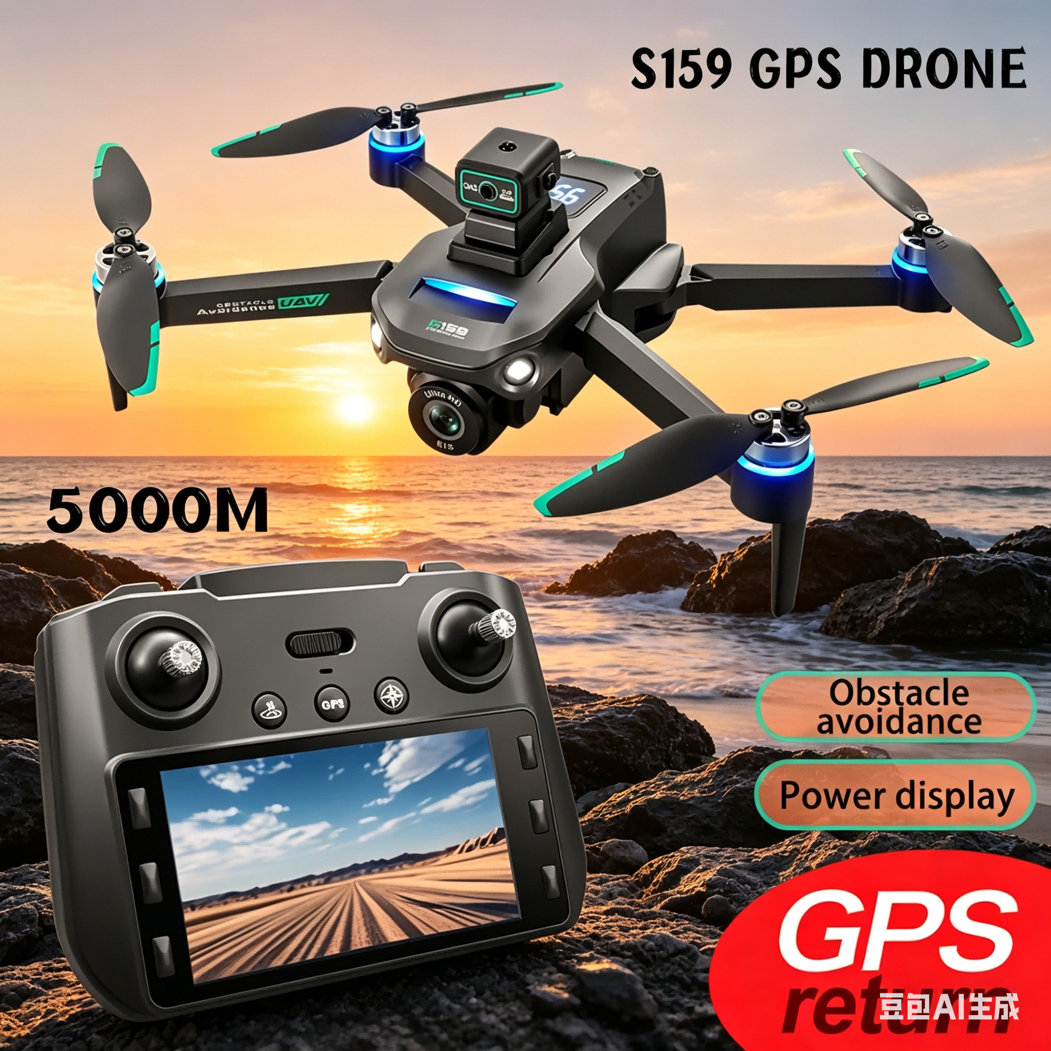 S159 GPS Drone 4K Profesional  - Fpv Drone Charger บทวิจารณ์และราคา