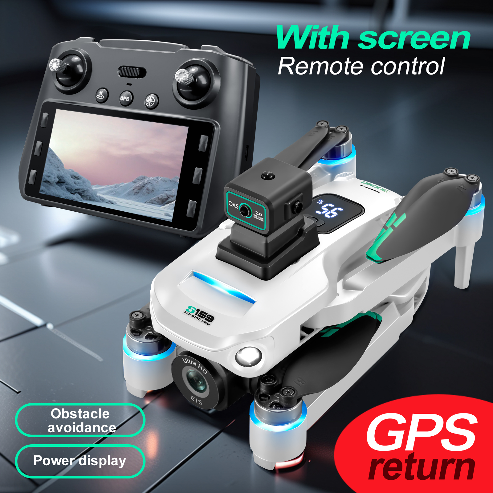S159 GPS Drone 4K Profesional  - Fpv Drone Charger บทวิจารณ์และราคา